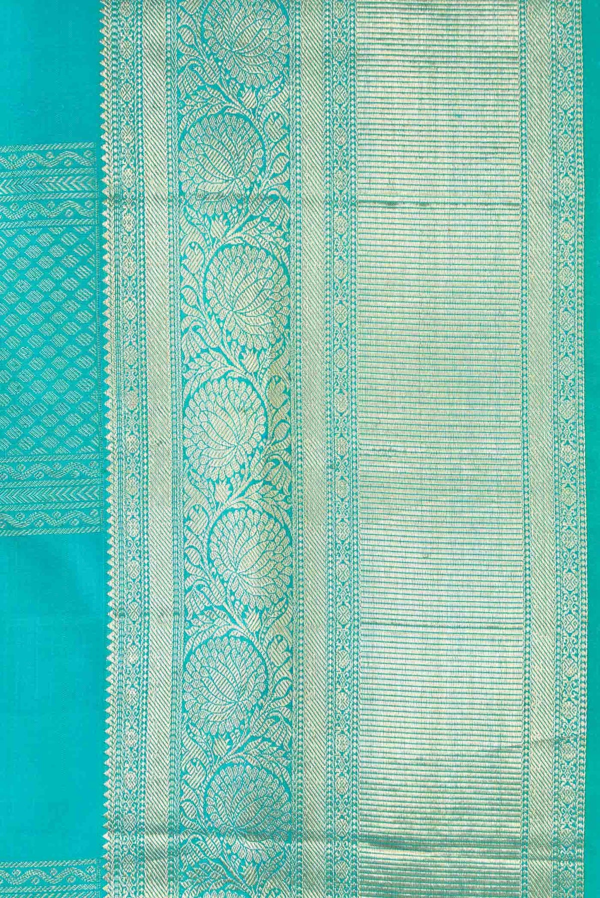 Sky Blue Kanchipuram Silk Saree