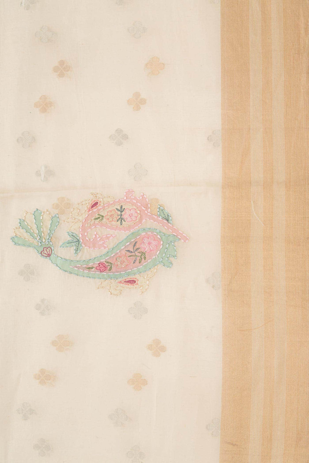 Sandal Dual Tone Chanderi Silk Saree