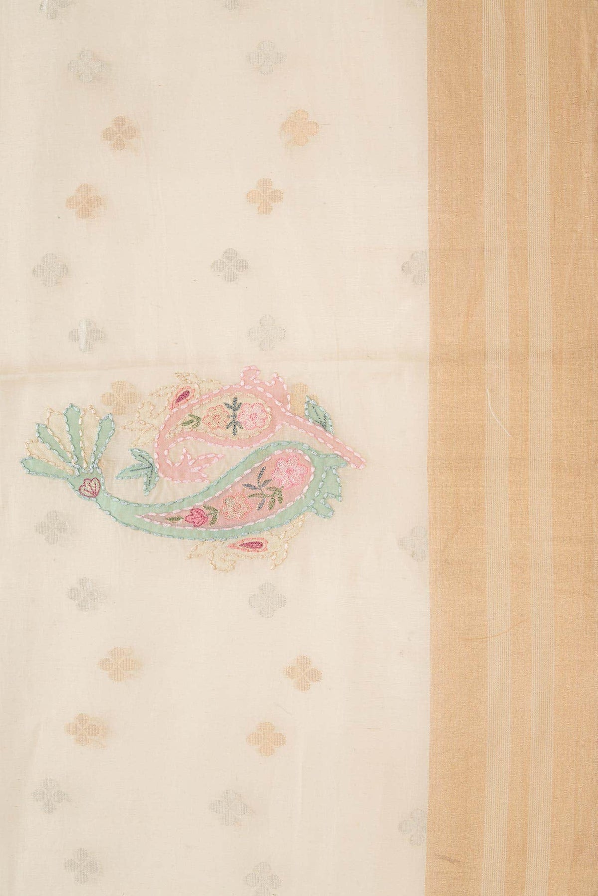 Sandal Dual Tone Chanderi Silk Saree