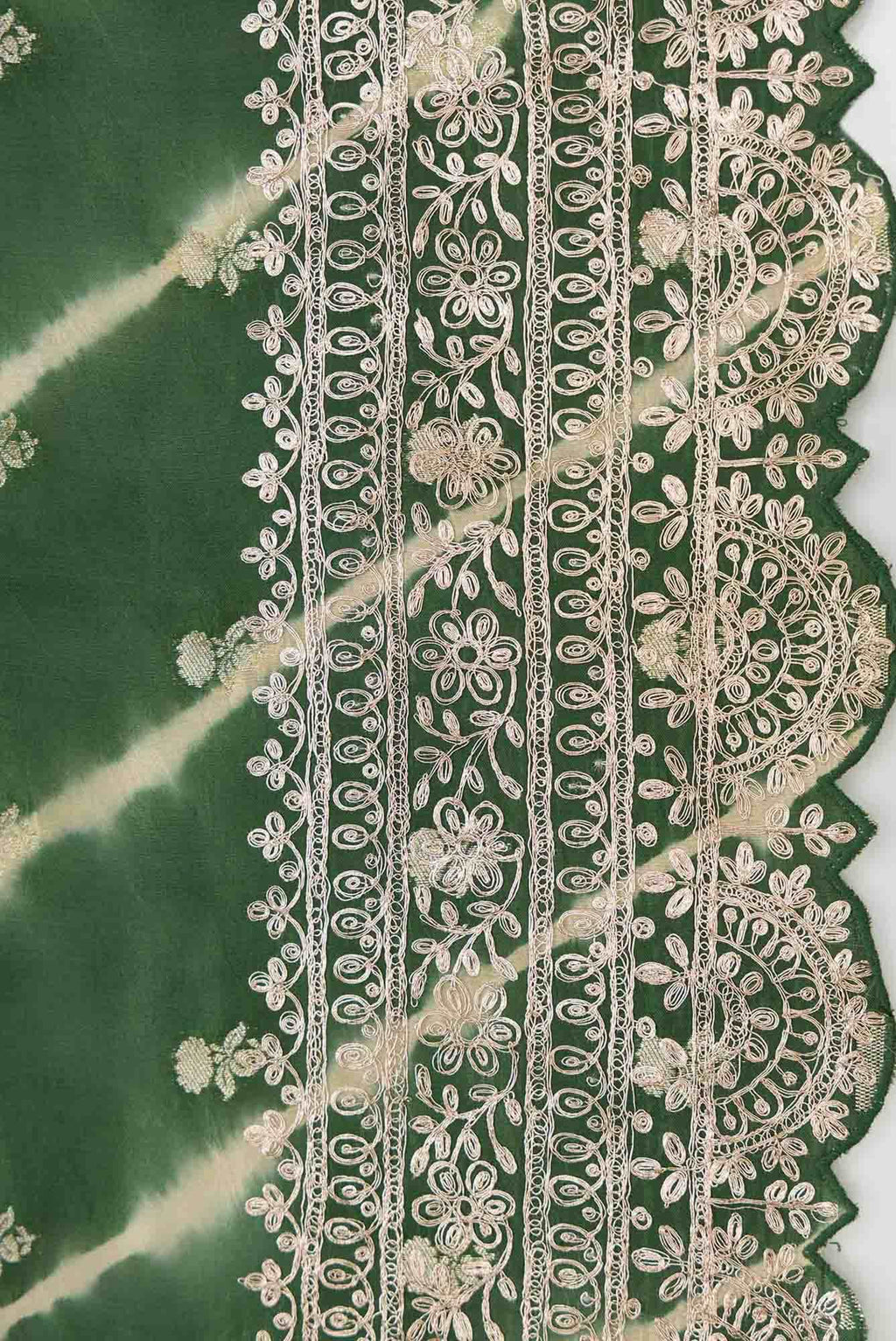 Green Dual Tone Tussar Silk Saree