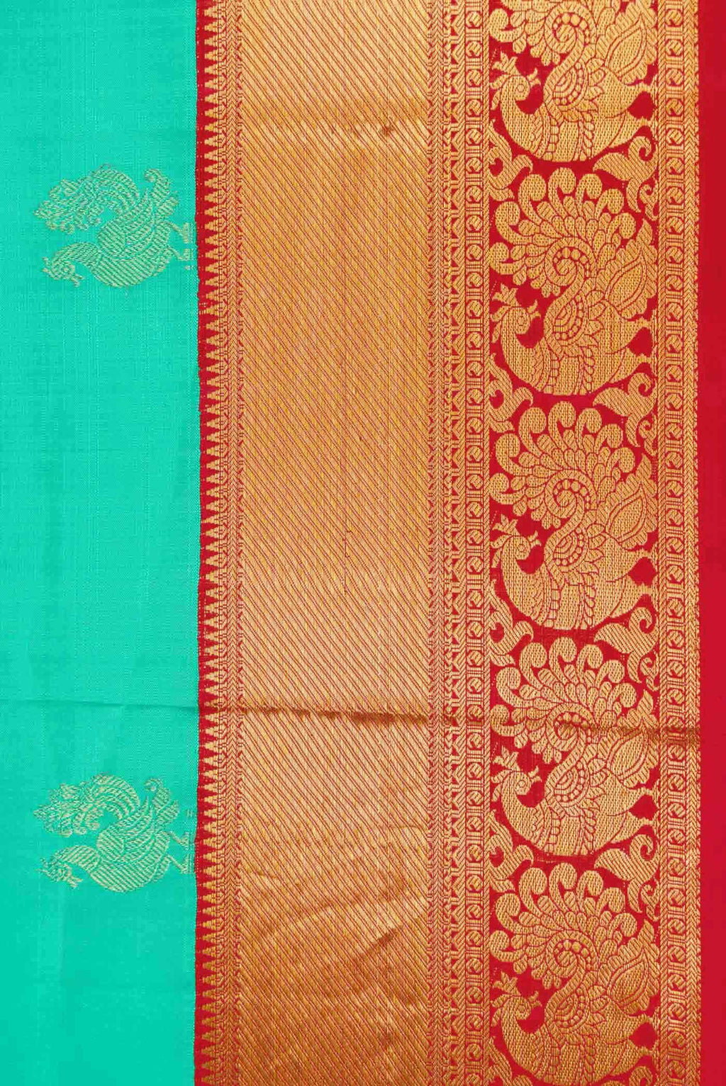 Sea Green Kanjivaram Silk Saree