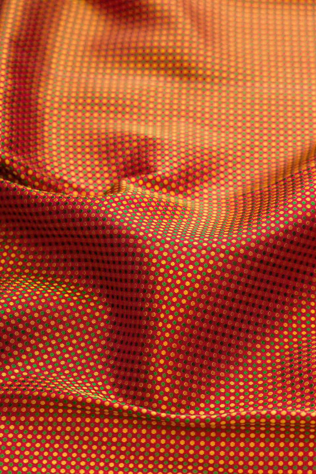 Pure Silk Pure Zari Maroon Dual Tone Kanchipuram Saree