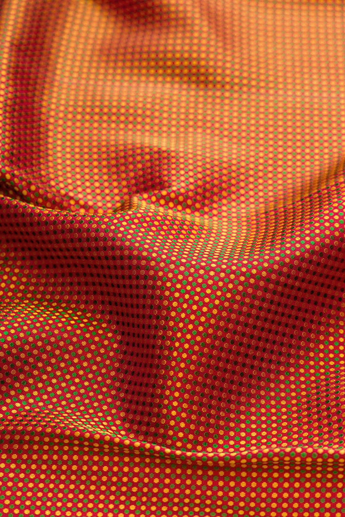Pure Silk Pure Zari Maroon Dual Tone Kanchipuram Saree