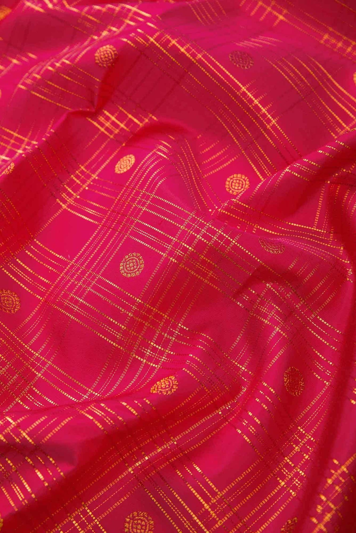 Pure Silk Pure Zari Pink Dual Tone Kanjivaram Saree