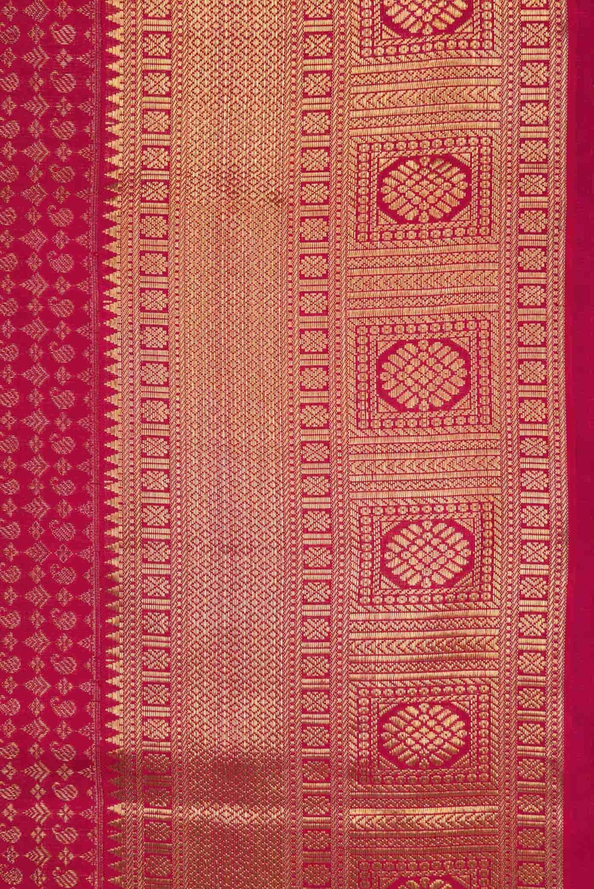 Pure Silk Pure Zari Maroon Kanjivaram Saree