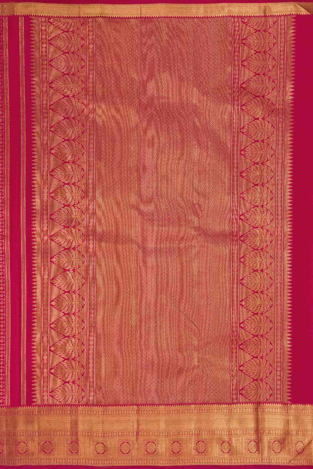 Pure Silk Pure Zari Maroon Kanjivaram Saree
