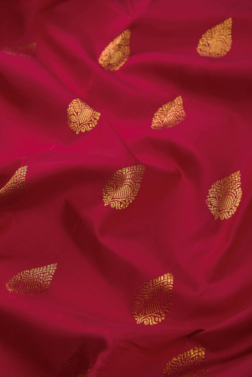 Pure Silk Pure Zari Maroon Dual Tone Kanjivaram Saree