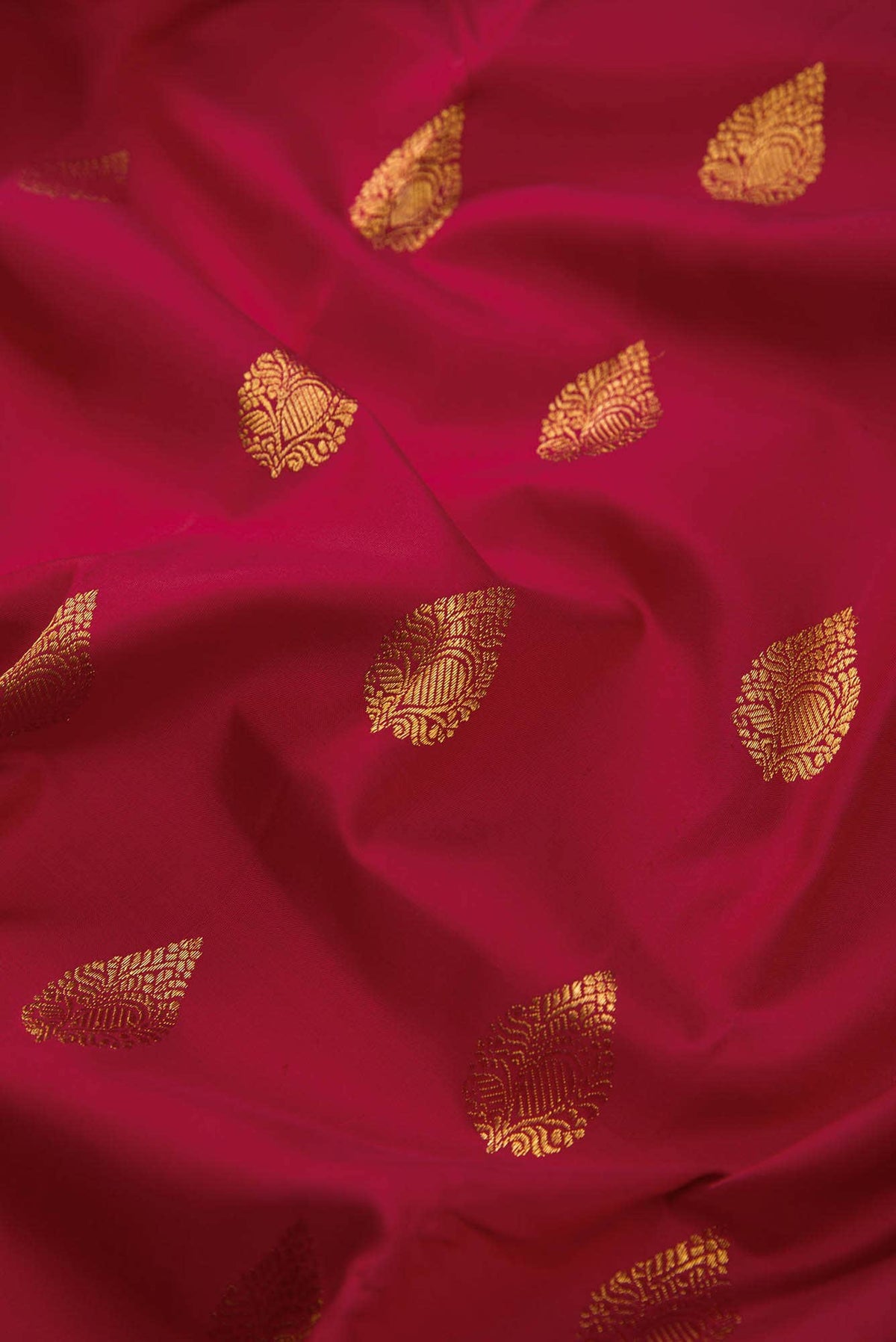 Pure Silk Pure Zari Maroon Dual Tone Kanjivaram Saree