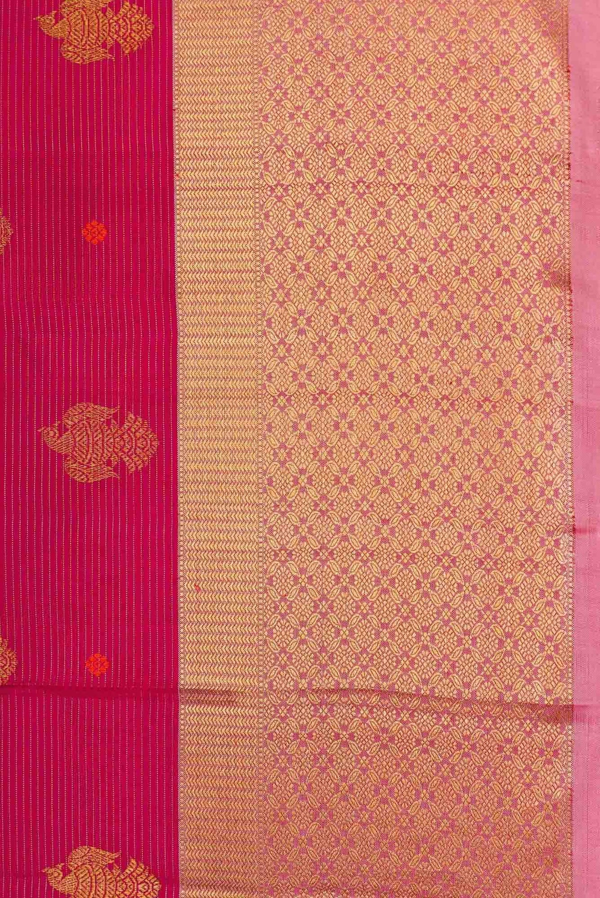 Maroon Dual Tone Kanchipuram Silk Saree