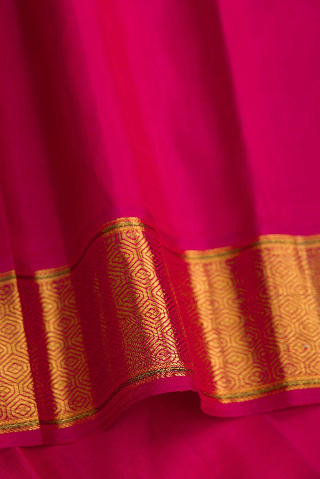 Pure Silk Pure Zari Violet Dual Tone Kanjivaram Saree