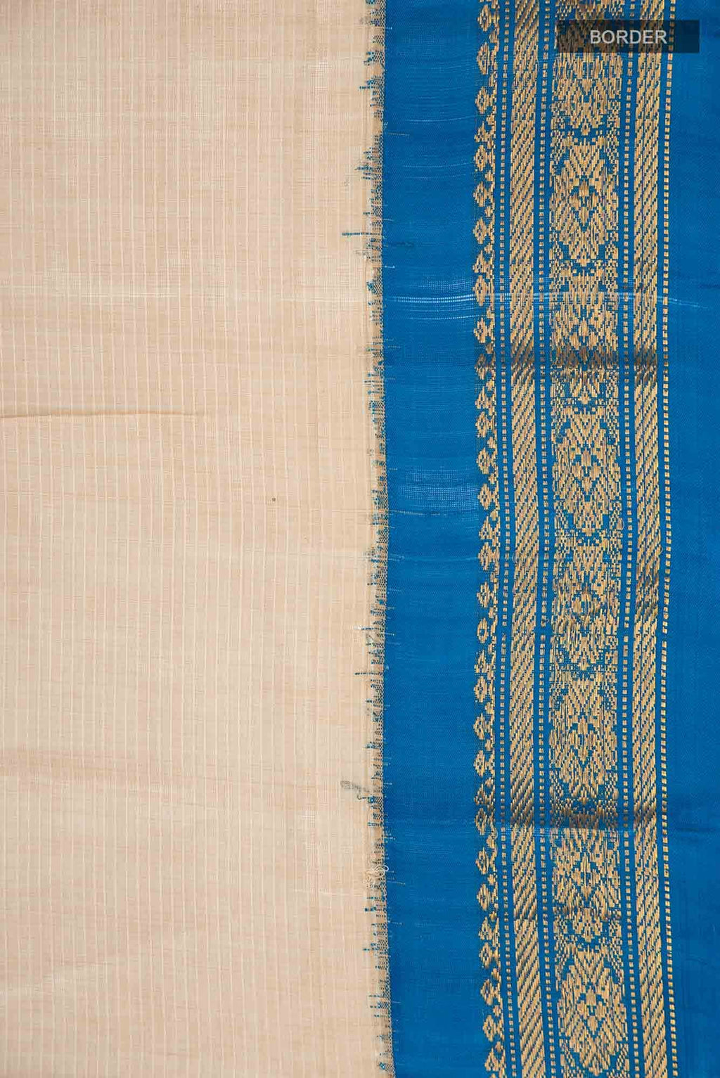 Beige Gadwal cotton Saree