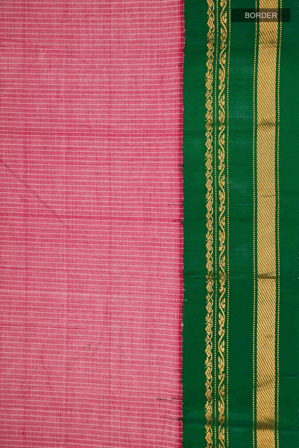 Pink Gadwal cotton Saree