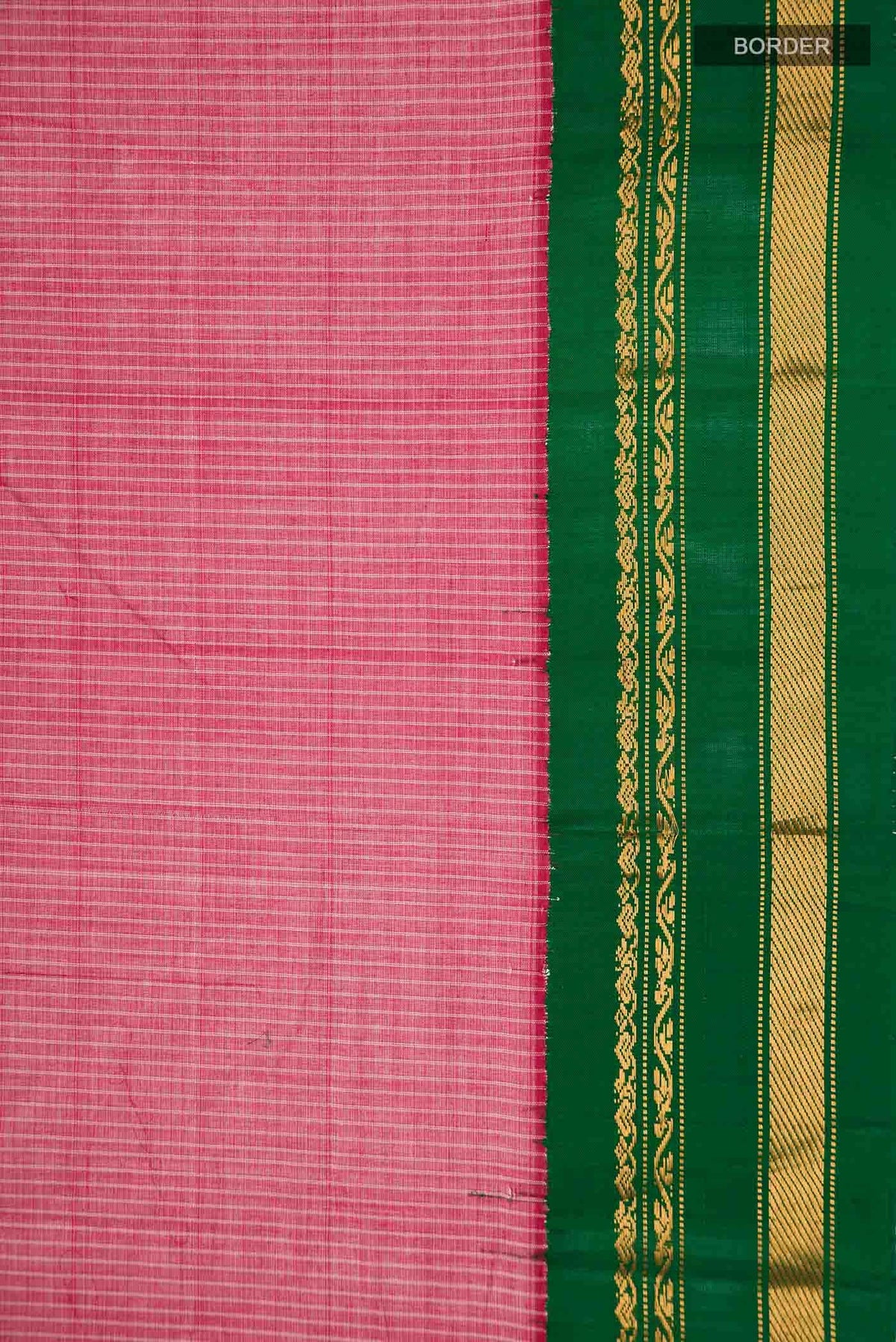 Pink Gadwal cotton Saree