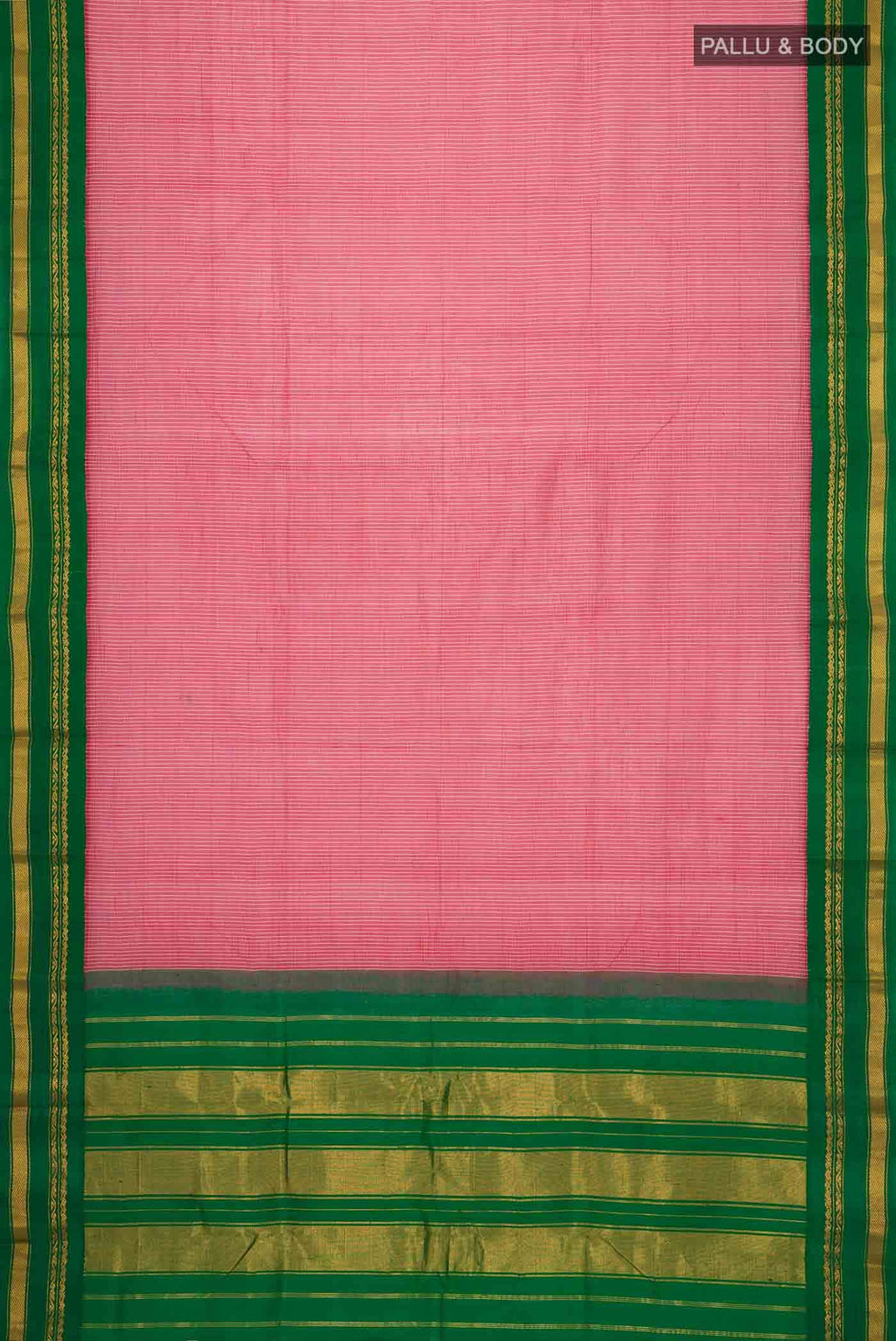 Pink Gadwal cotton Saree