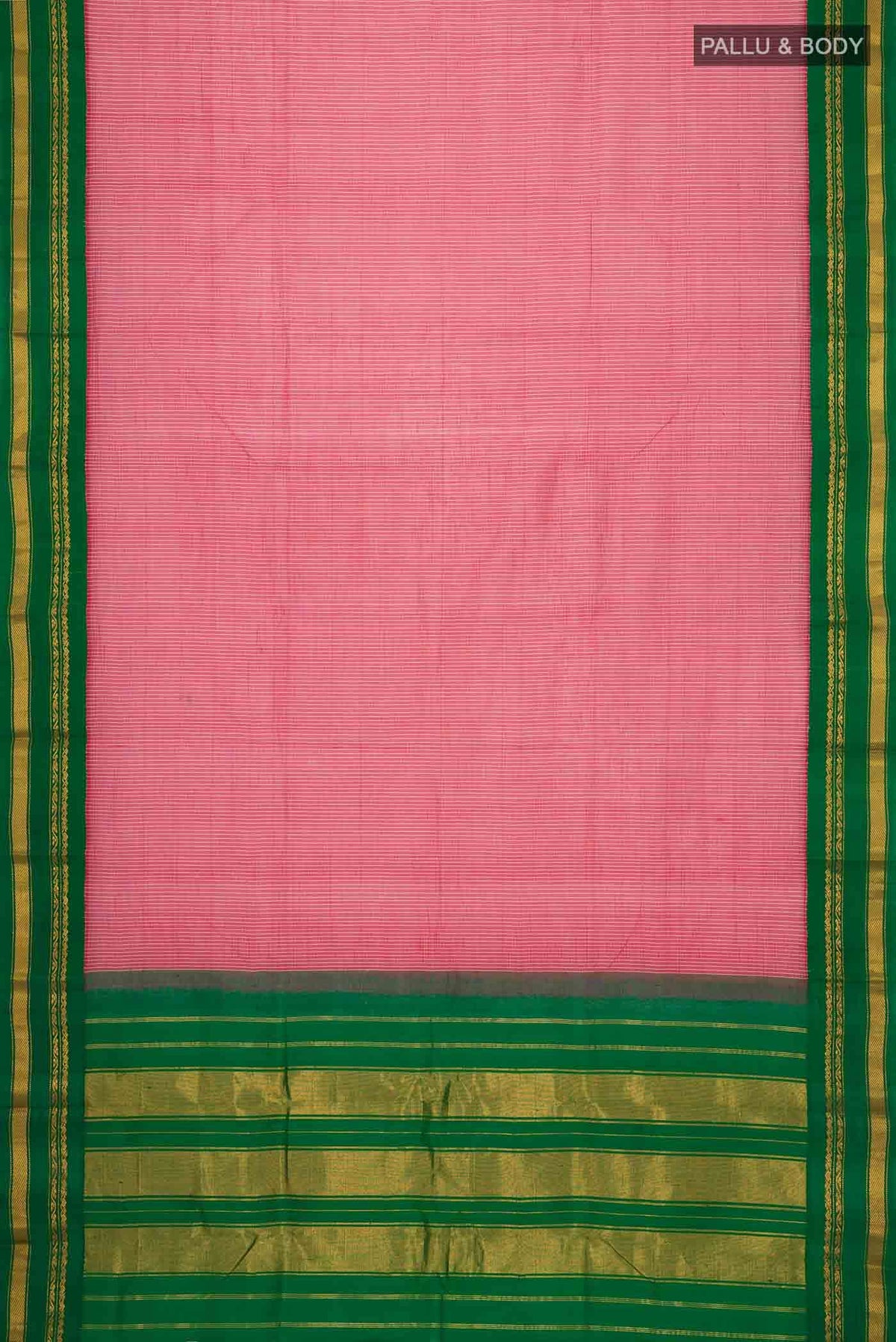Pink Gadwal cotton Saree