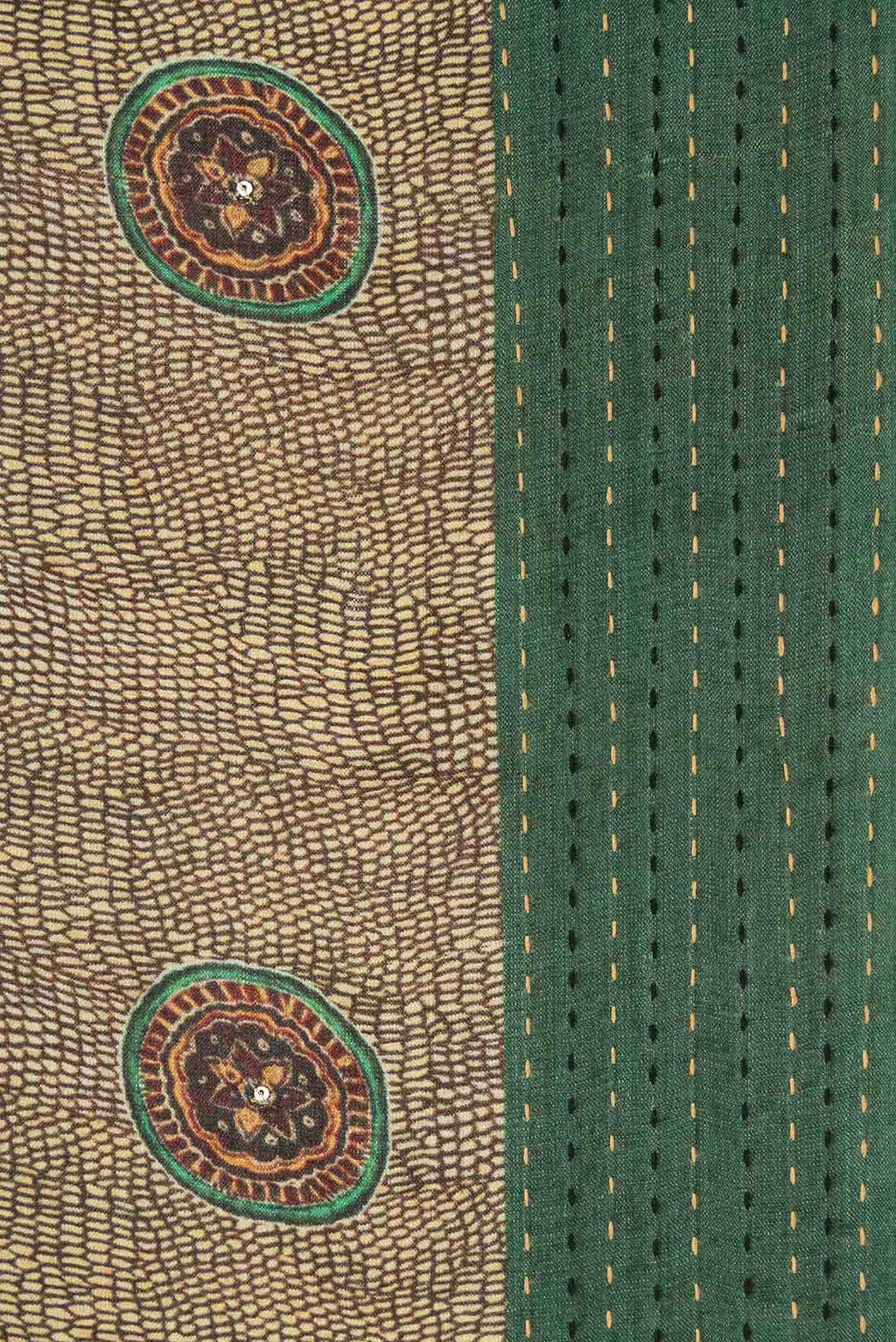 Light Green Tussar Silk Saree