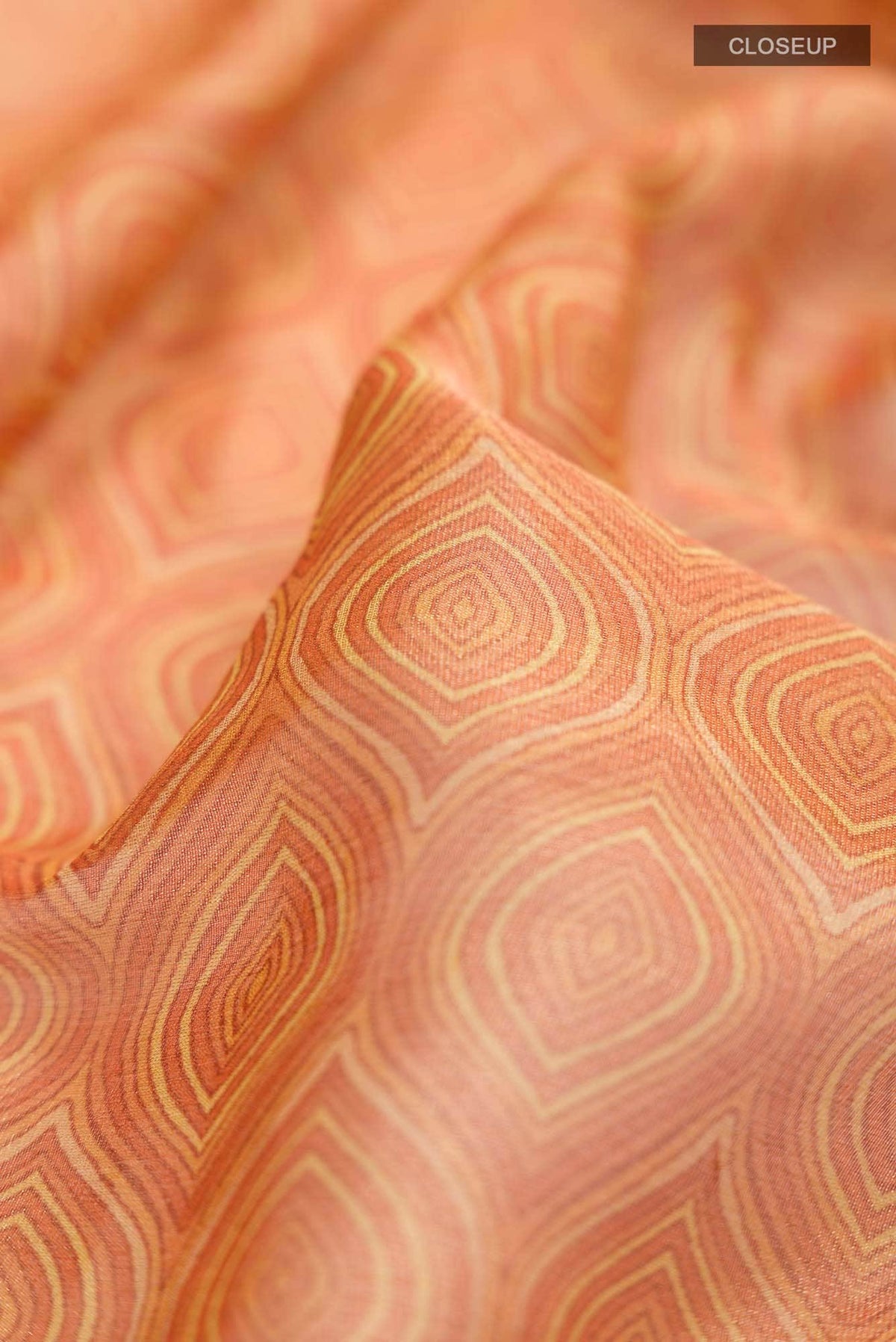 Orange Mysore Georgette Saree