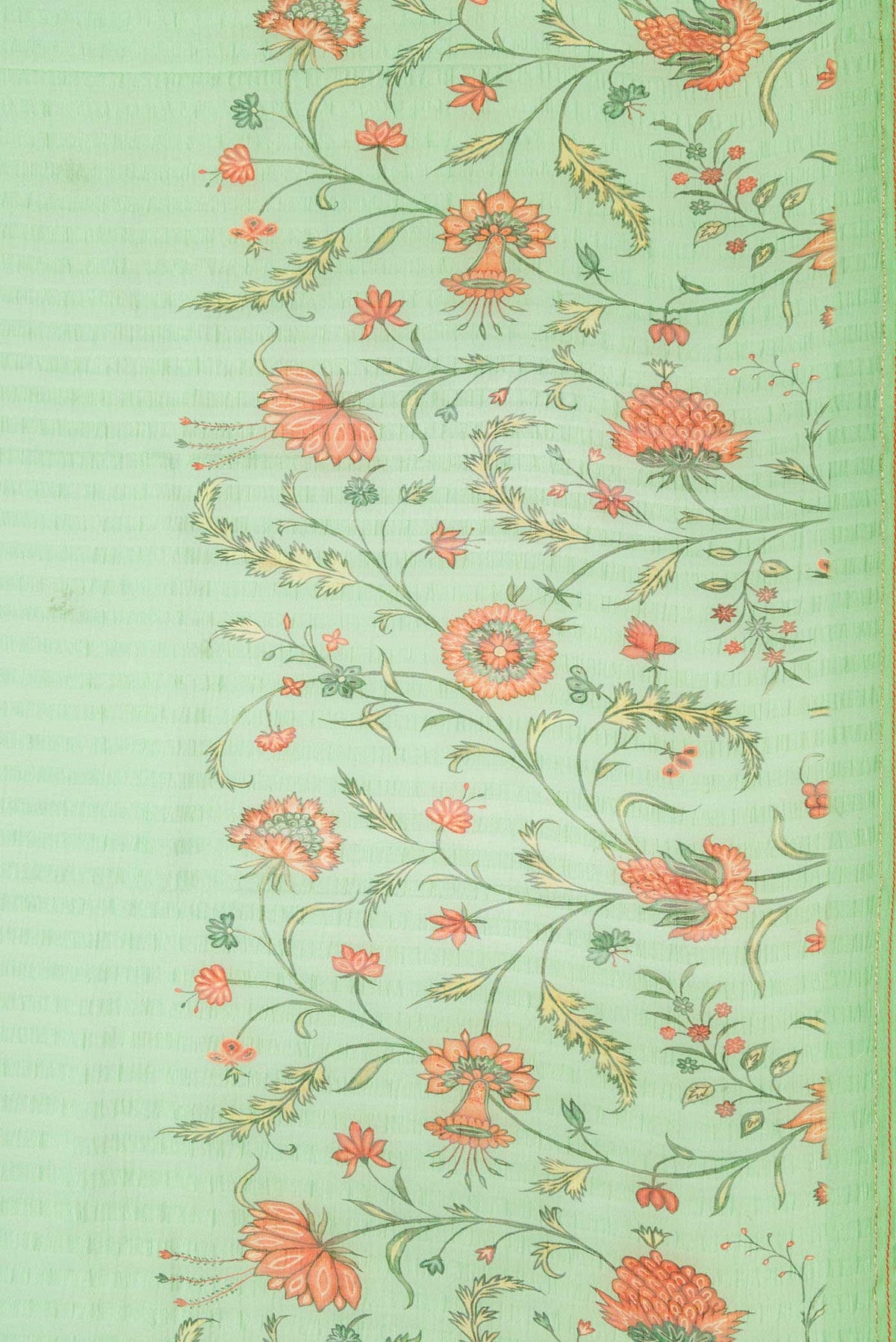 Light Green Mysore Chiffon Saree