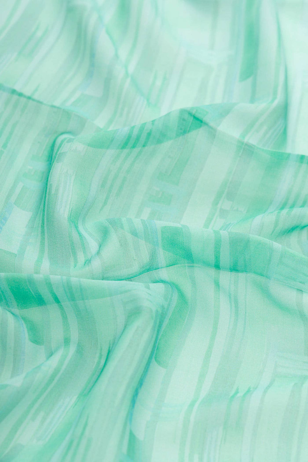 Light Green Mysore Georgette Saree