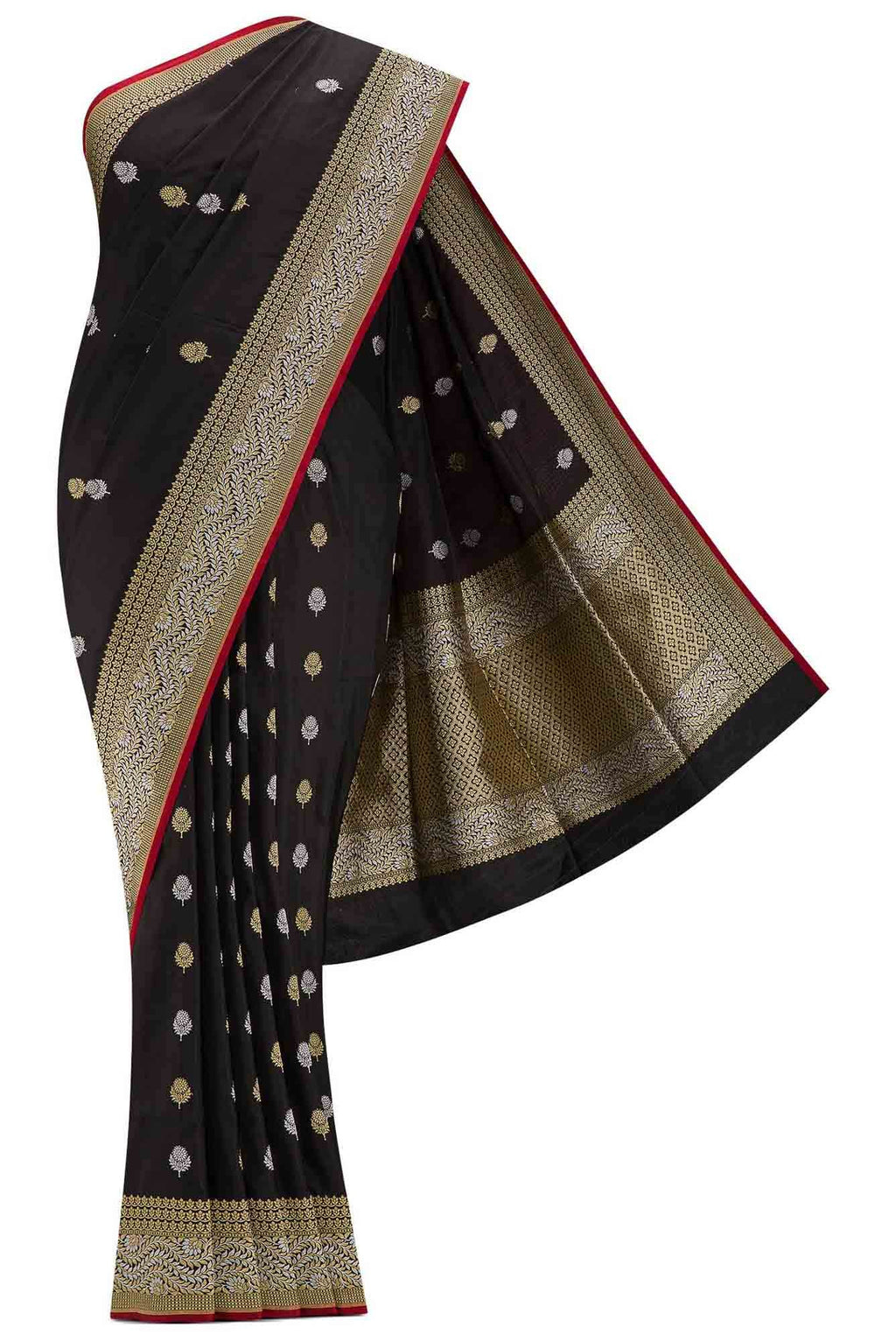 Black Dual Tone Banarasi Silk Saree