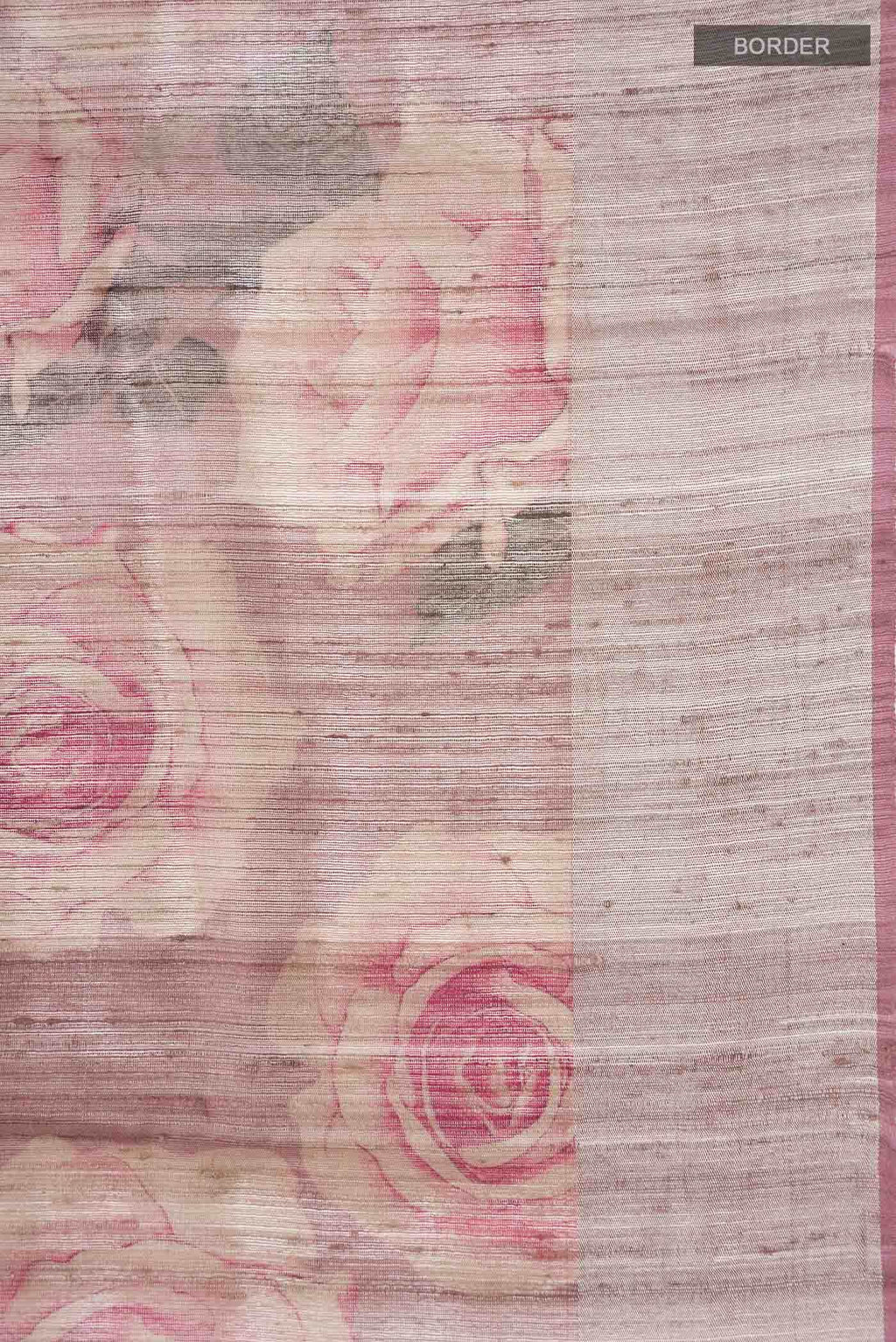Mauve Tussar Silk Saree