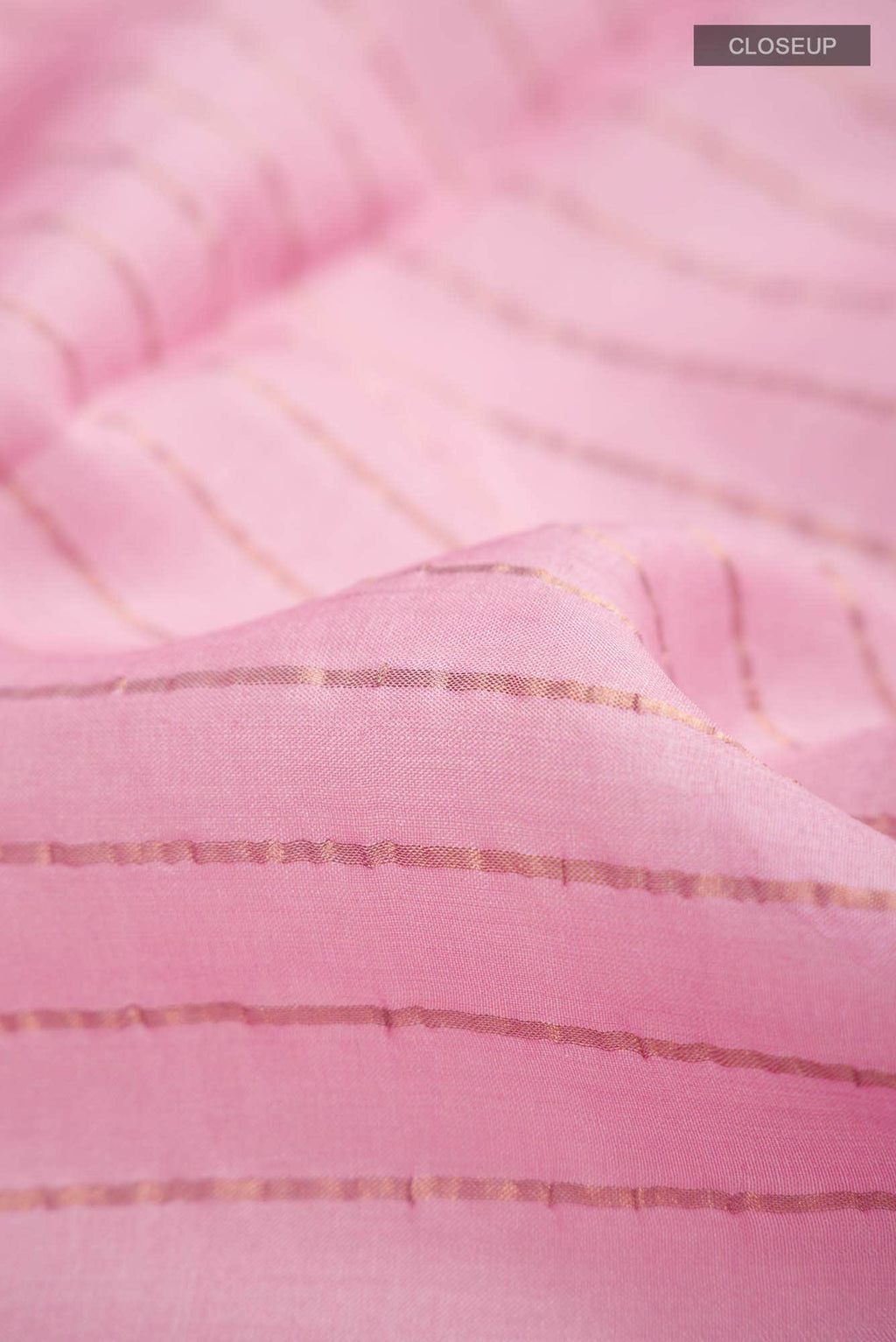 Pink Tussar Silk Saree