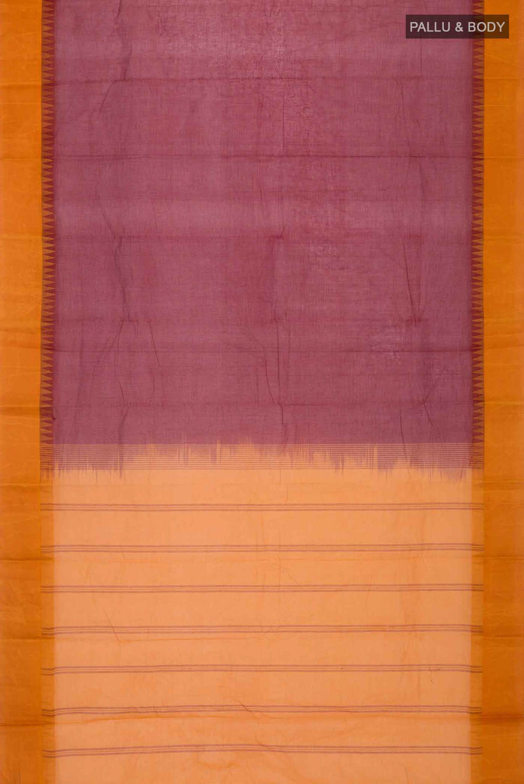 Maroon Kanchi Cotton Saree