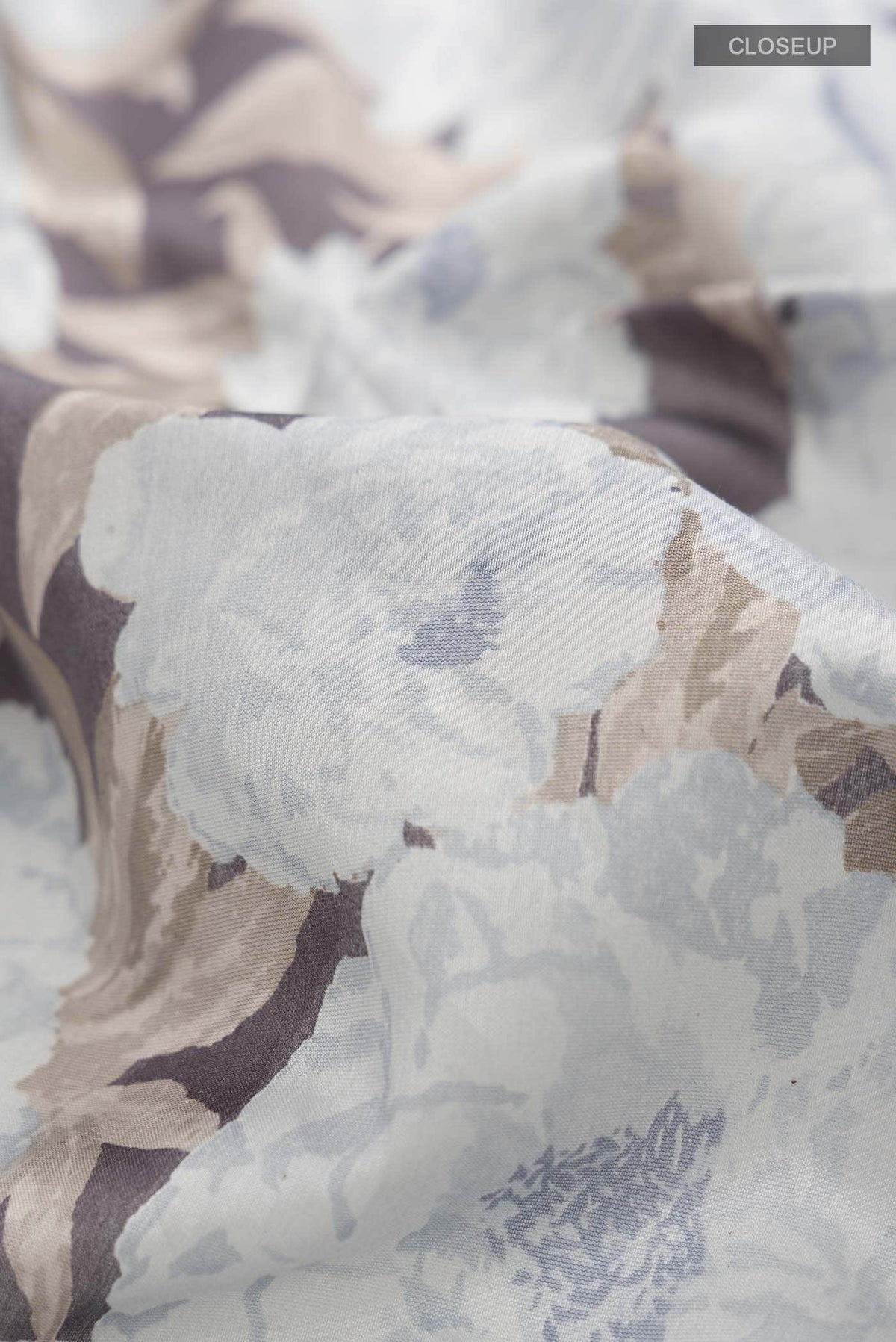 Grey Tussar Silk Saree