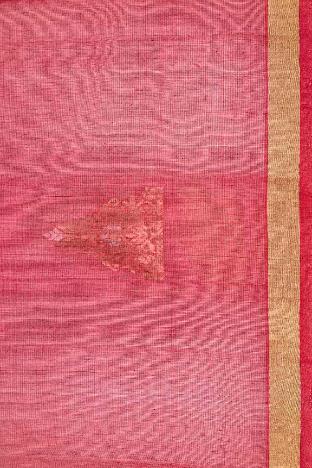 Red Dual Tone Silk Cotton Saree