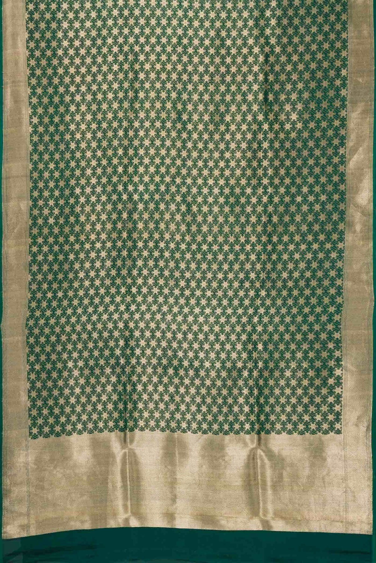 Green Dual Tone Banarasi Silk Saree