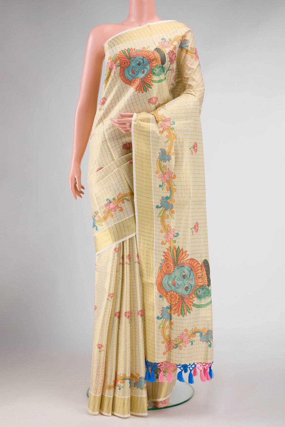 Gold Kerala Cotton Saree
