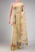 Sandal Dual Tone Kerala Cotton Saree