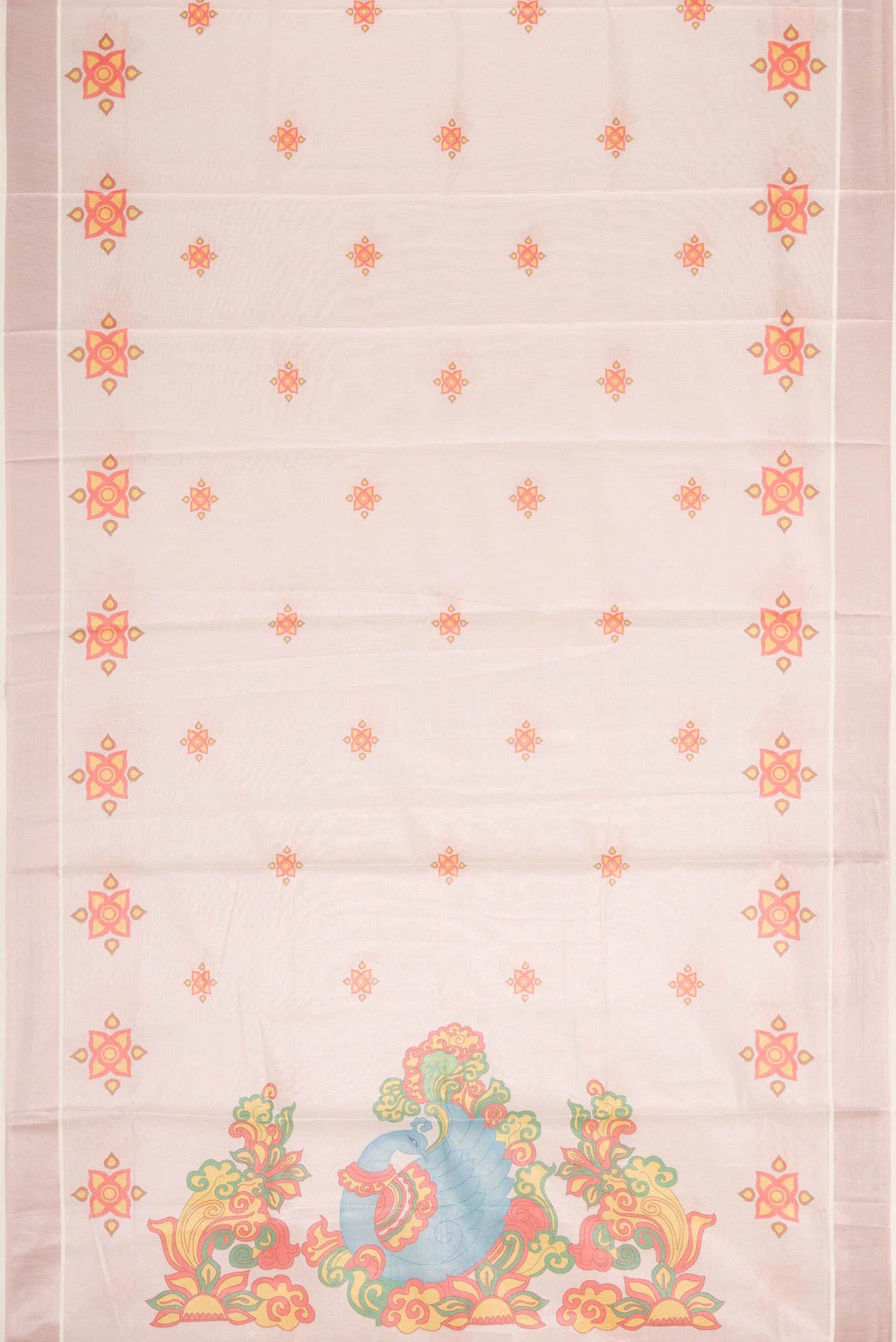 Rose Gold Dual Tone Kerala Cotton Saree
