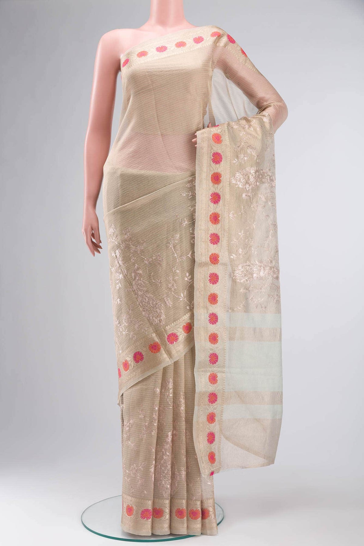 Gold Blended Tissue Silk Saree