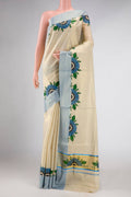 Gold Dual Tone Kerala Cotton Saree