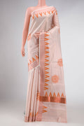 Rose Gold Dual Tone Kerala Cotton Saree