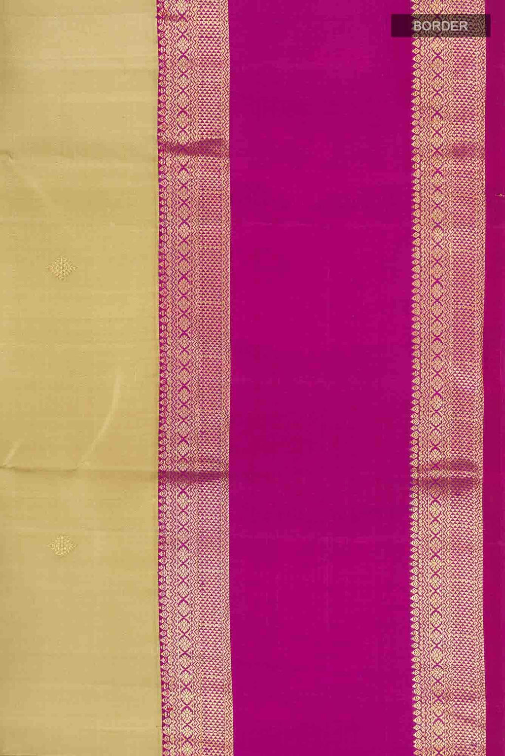 Beige Kanjivaram Silk Saree