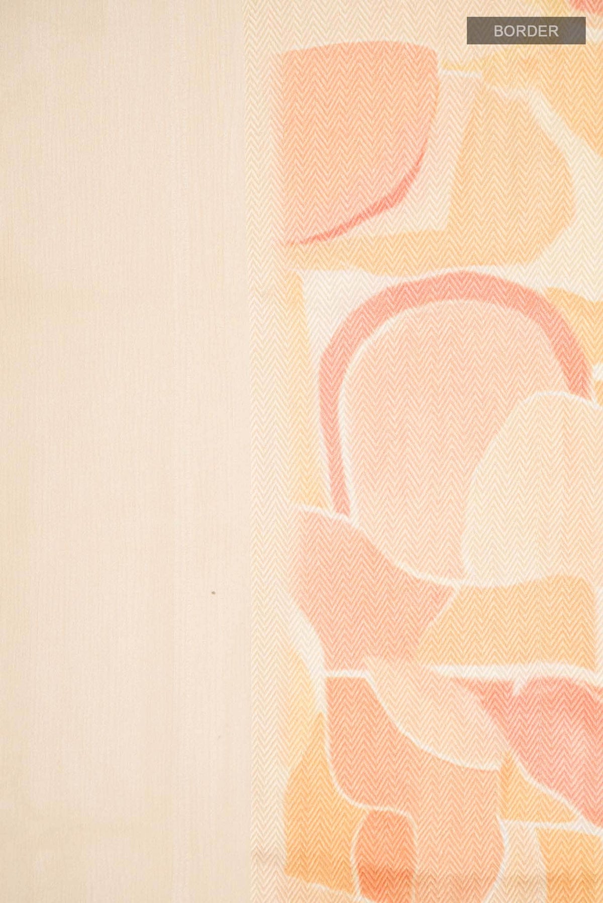 Peach Mysore Chiffon Saree