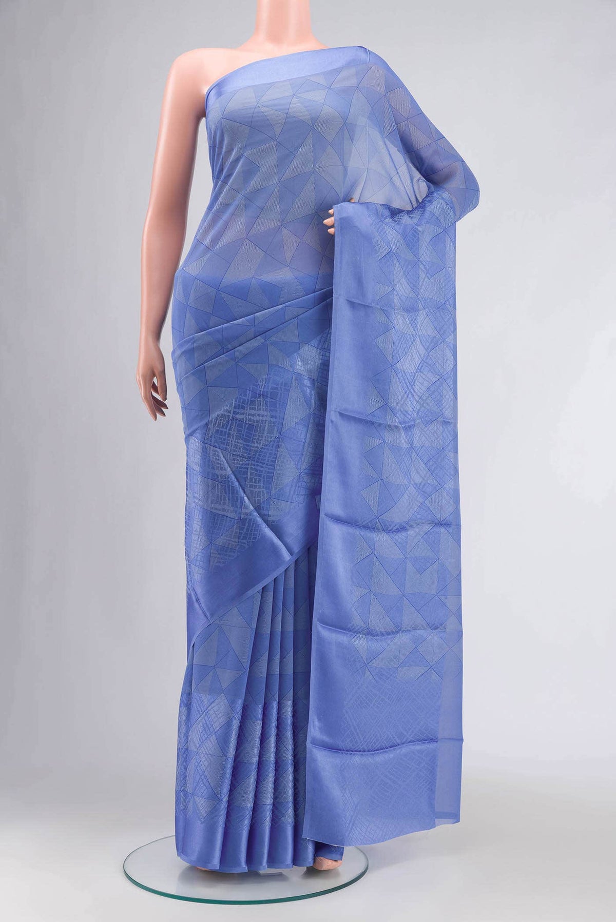 Blue Georgette Saree