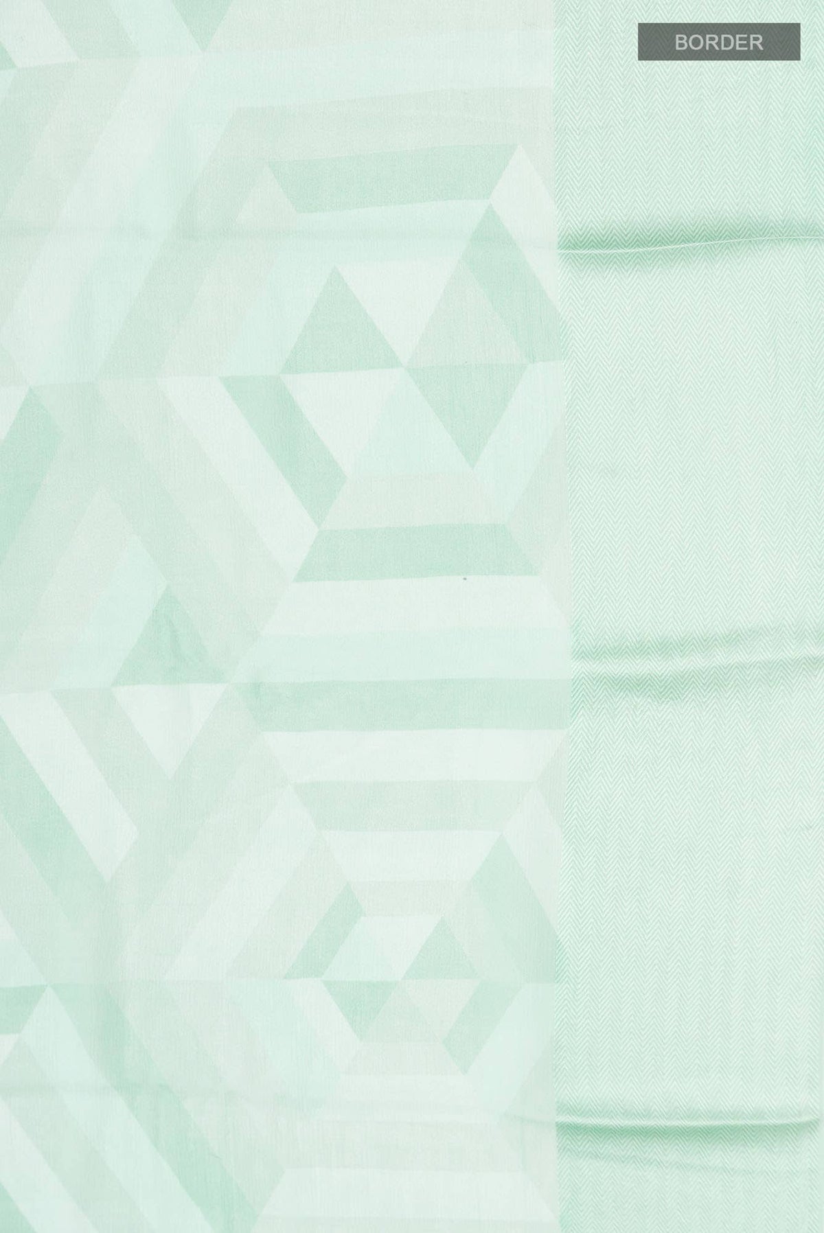Mint Green Mysore Chiffon Saree