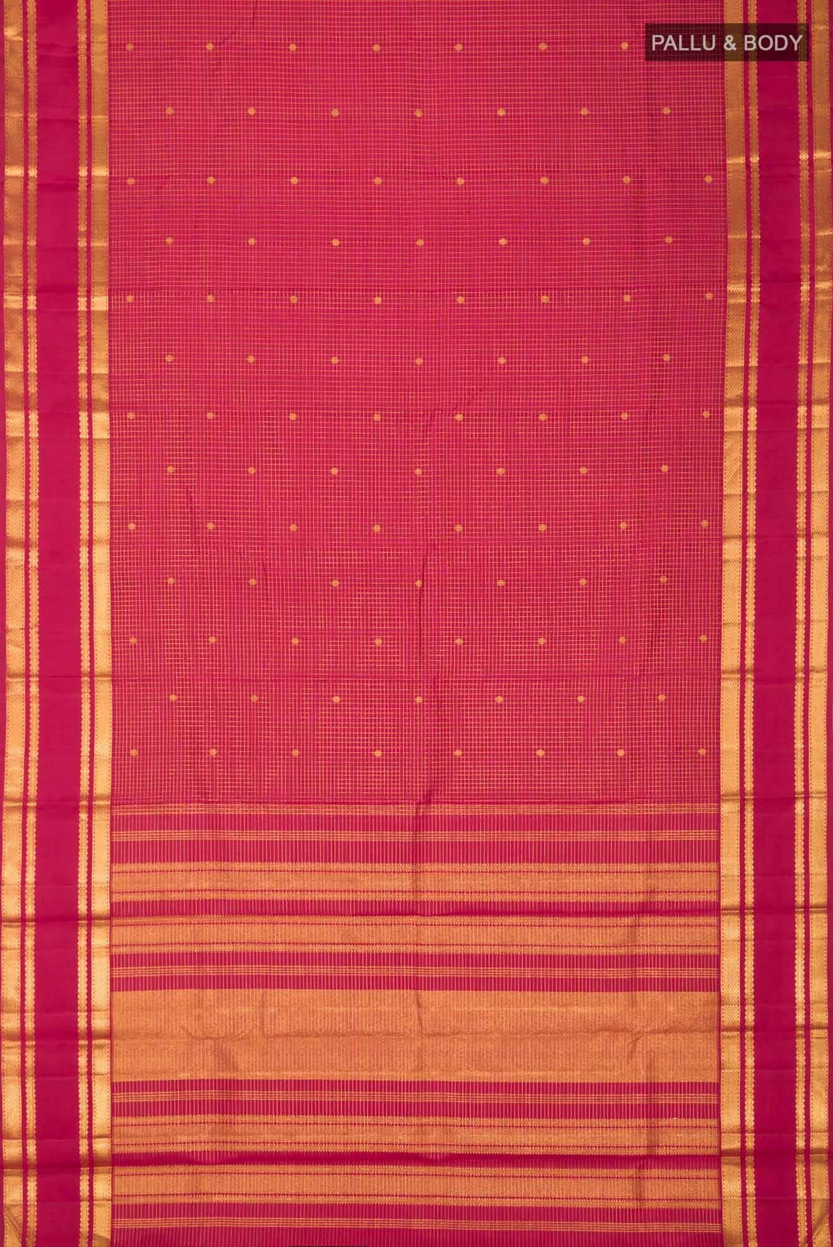 Maroon Kanjivaram Silk Saree
