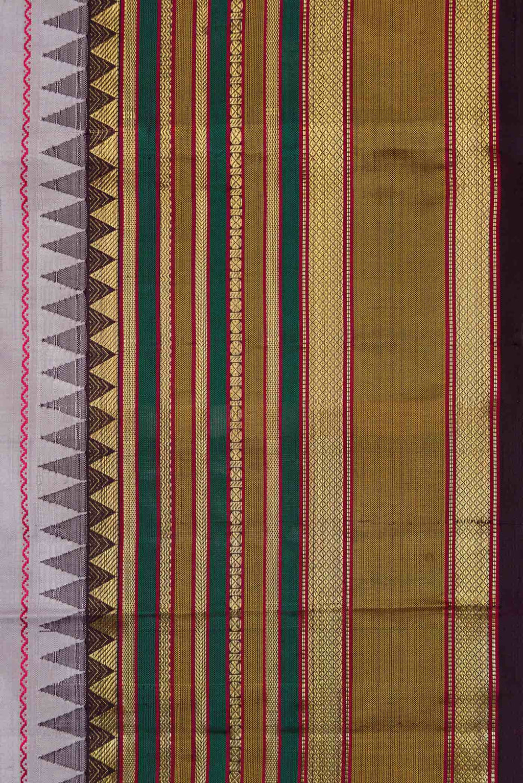 Pure Silk Pure Zari Grey Kanchipuram Saree