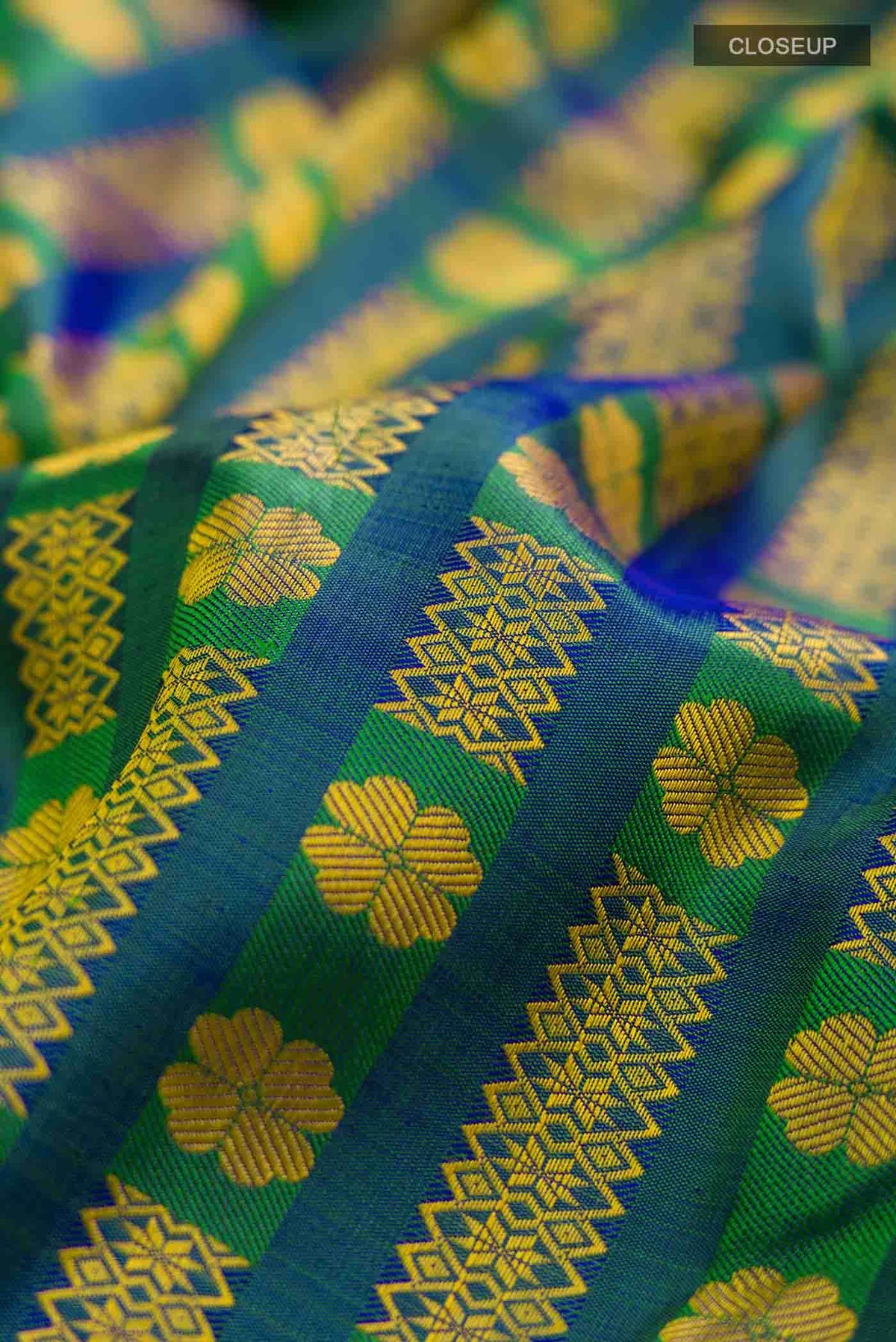 Blue Kanjivaram Silk Saree