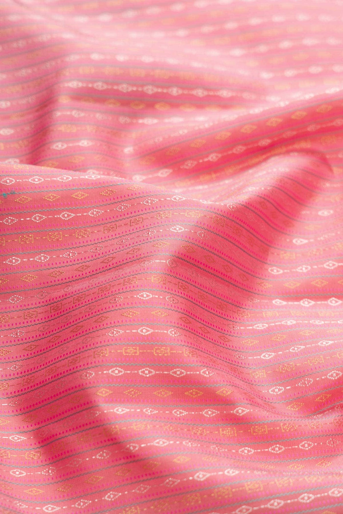 Pure Silk Pure Zari Pink Kanjivaram Saree