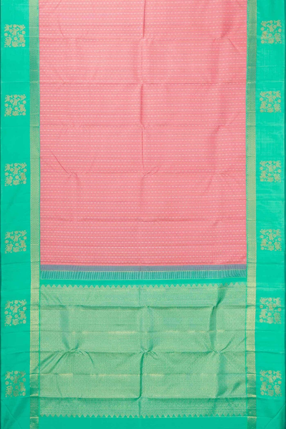 Pure Silk Pure Zari Pink Kanjivaram Saree