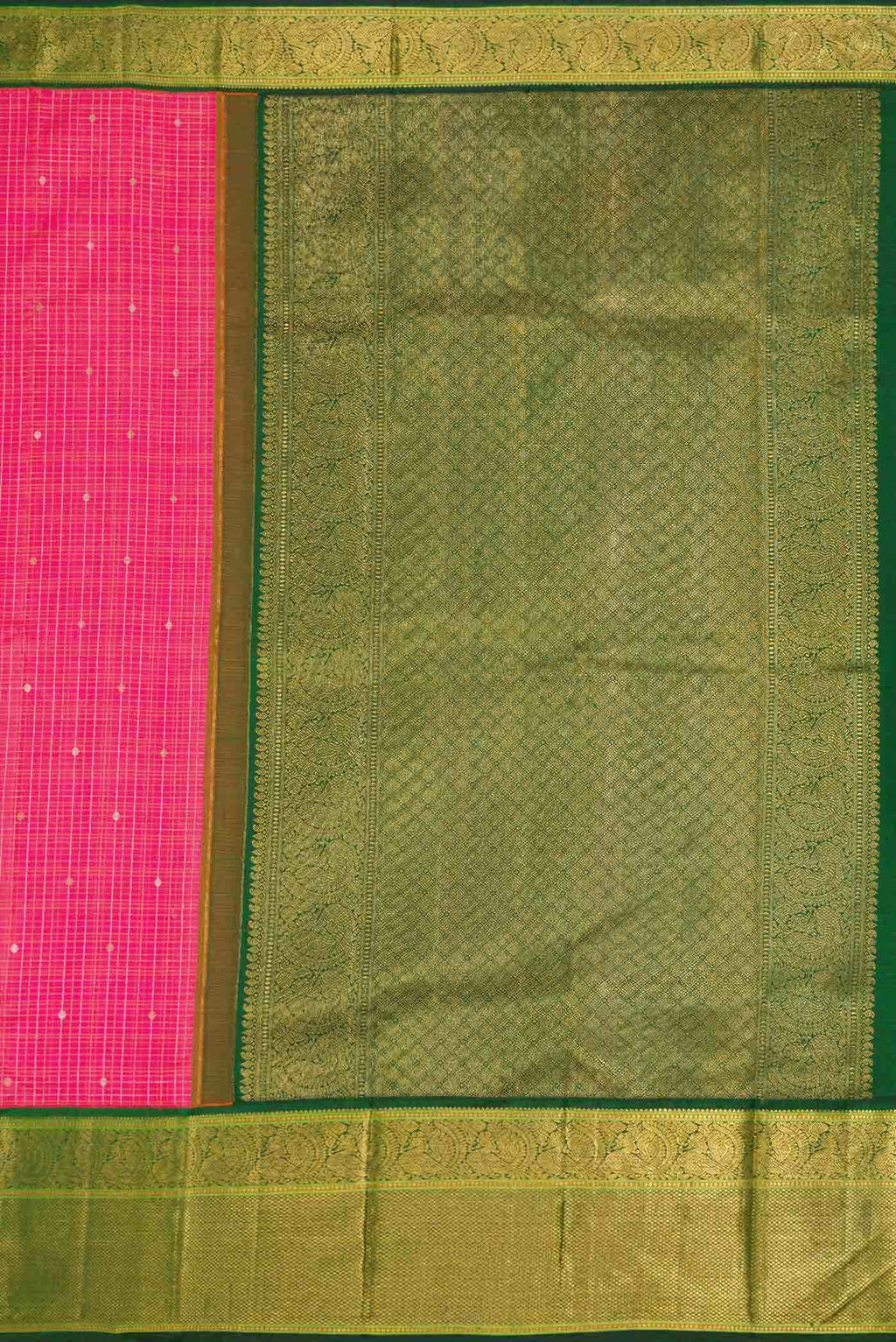 Pure Silk Pure Zari Pink Kanjivaram Saree