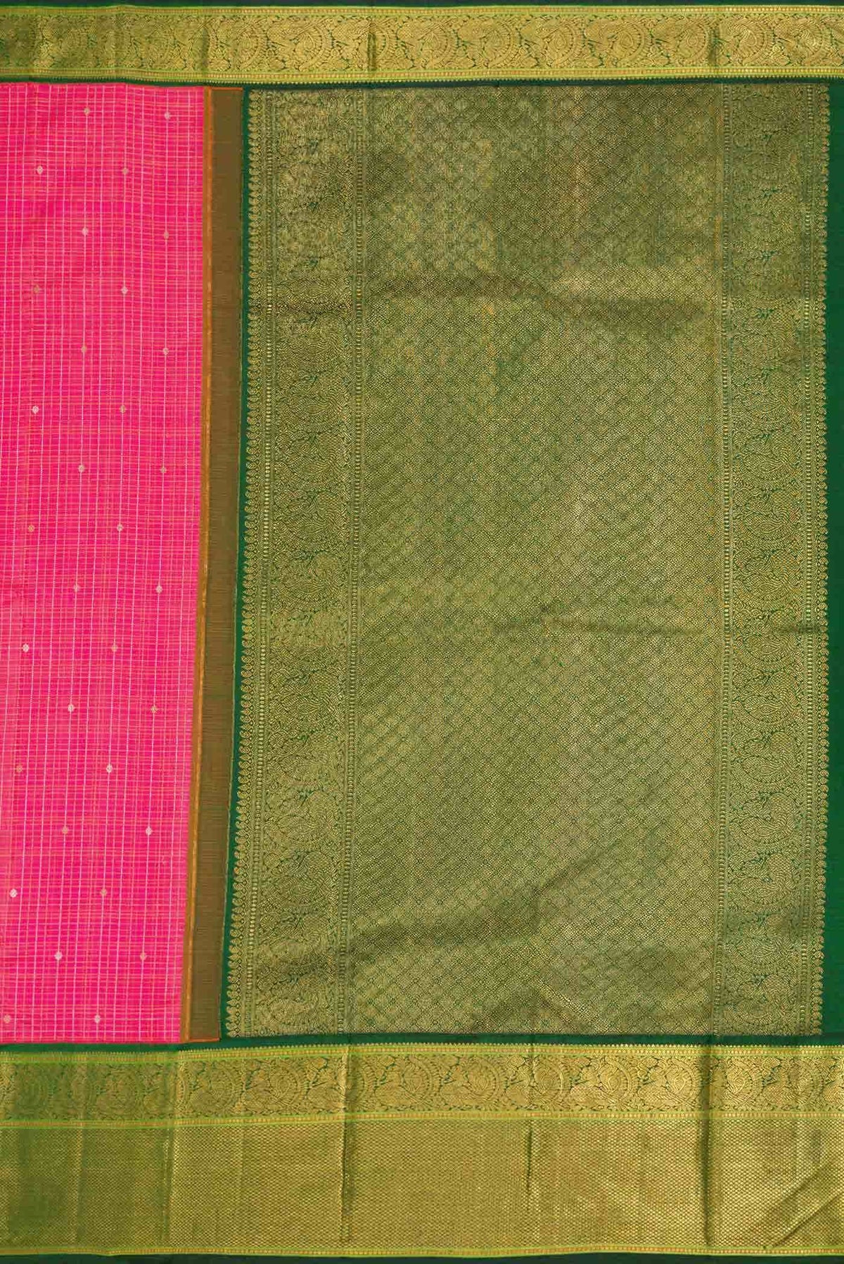 Pure Silk Pure Zari Pink Kanjivaram Saree