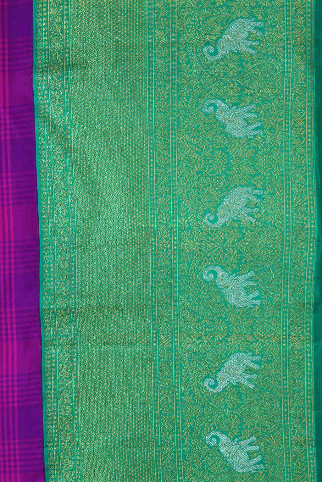 Pure Silk Pure Zari Multi Kanjivaram Saree