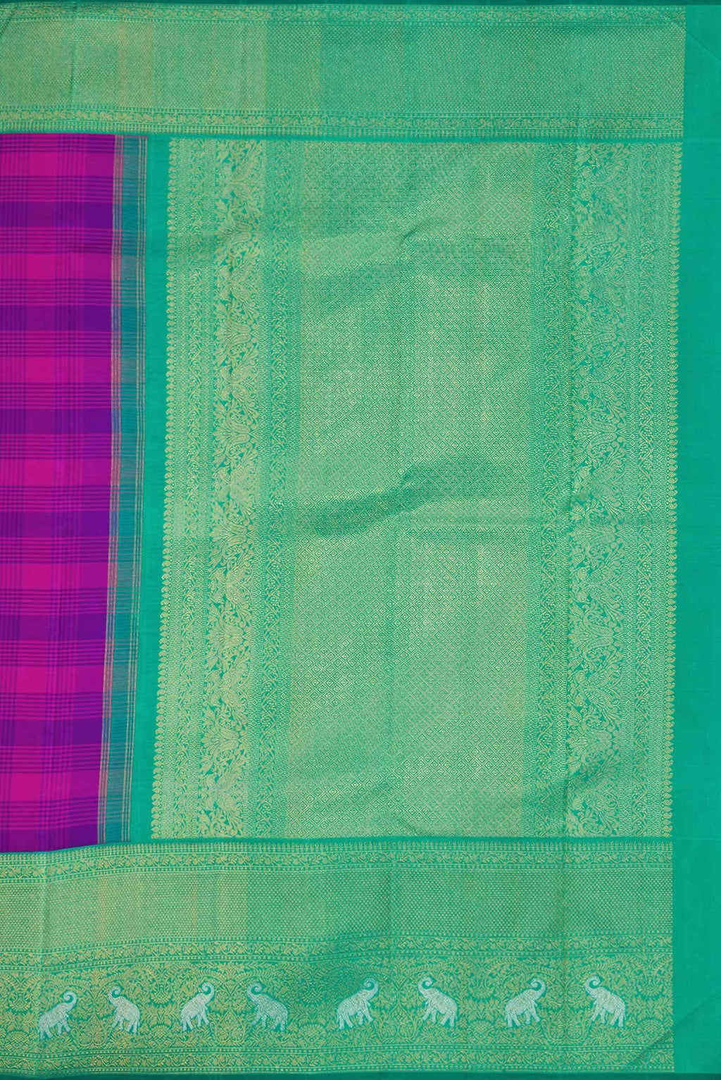 Pure Silk Pure Zari Multi Kanjivaram Saree