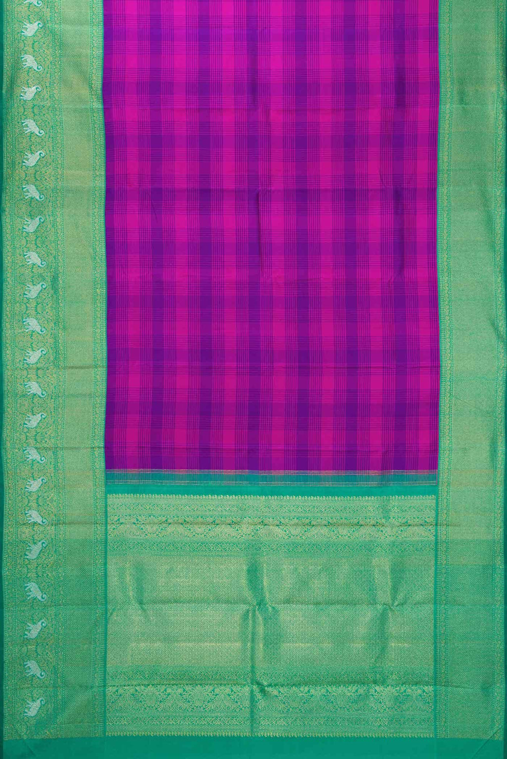 Pure Silk Pure Zari Multi Kanjivaram Saree